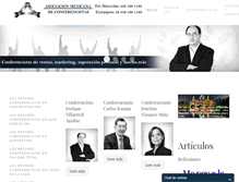 Tablet Screenshot of conferencistas.mx